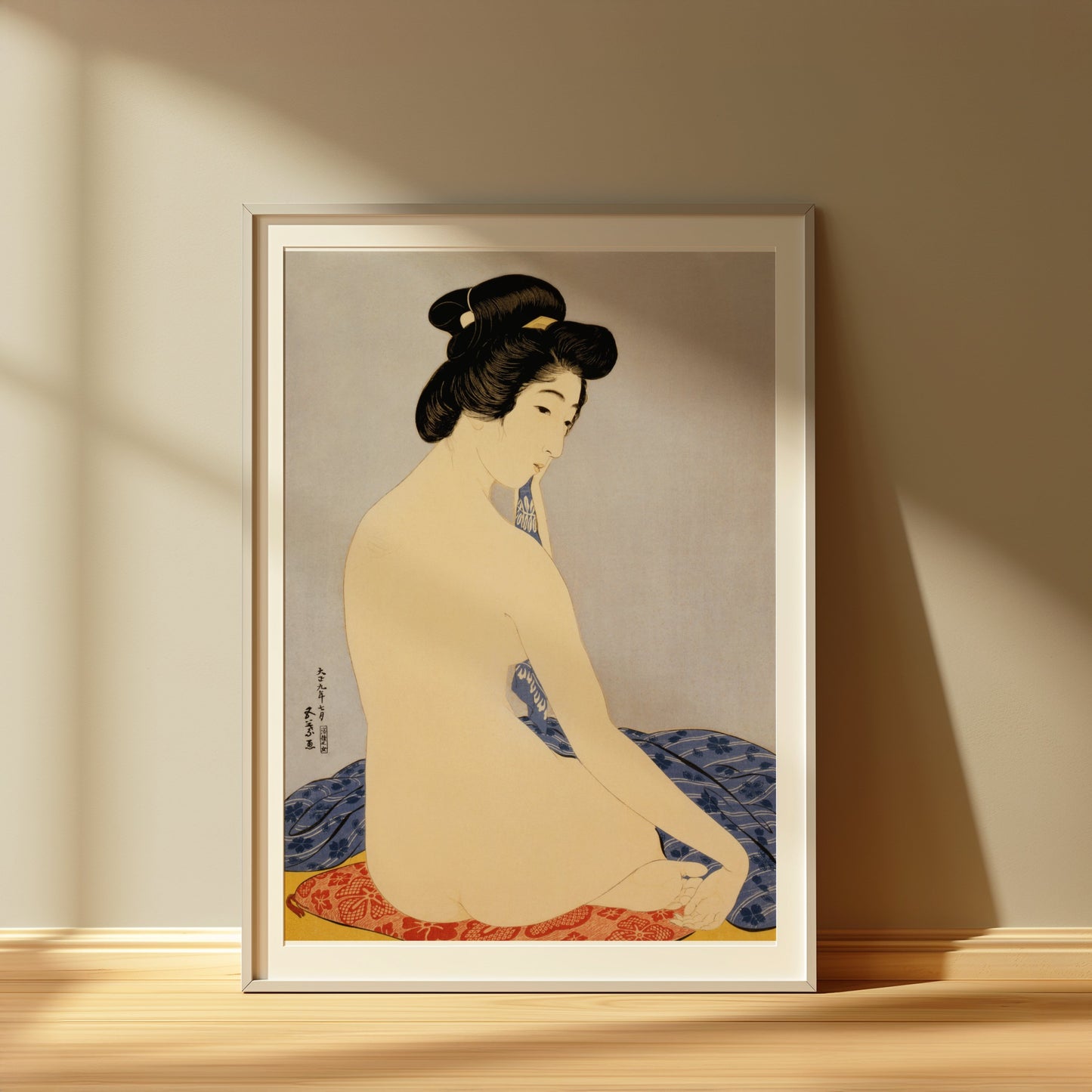 Premium Poster of Elegant Japanese Art Depicting Classic Portraits Posters