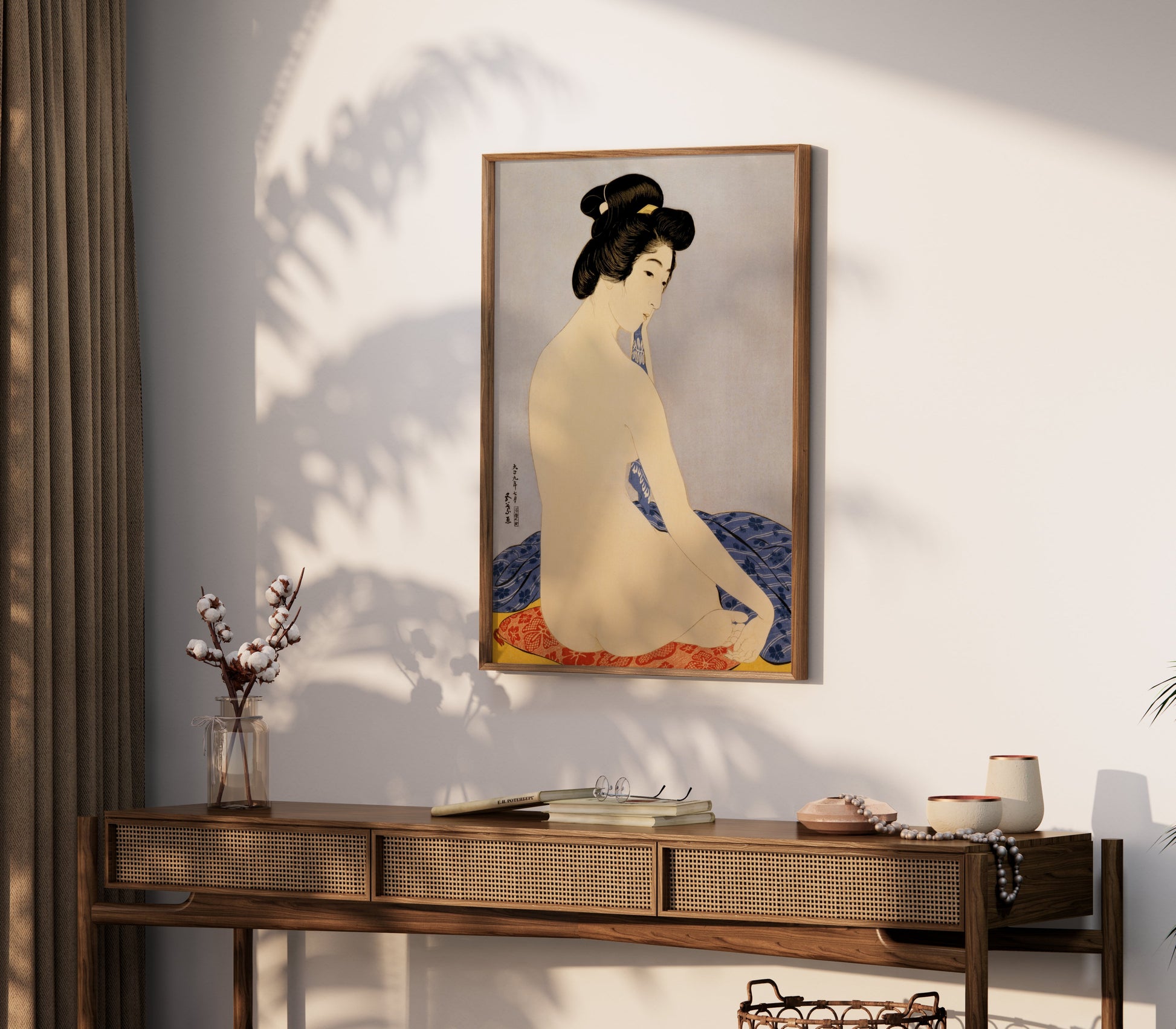 Premium Poster of Elegant Japanese Art Depicting Classic Portraits Posters