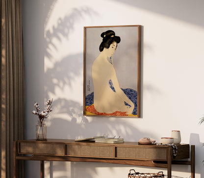 Premium Poster of Elegant Japanese Art Depicting Classic Portraits Posters