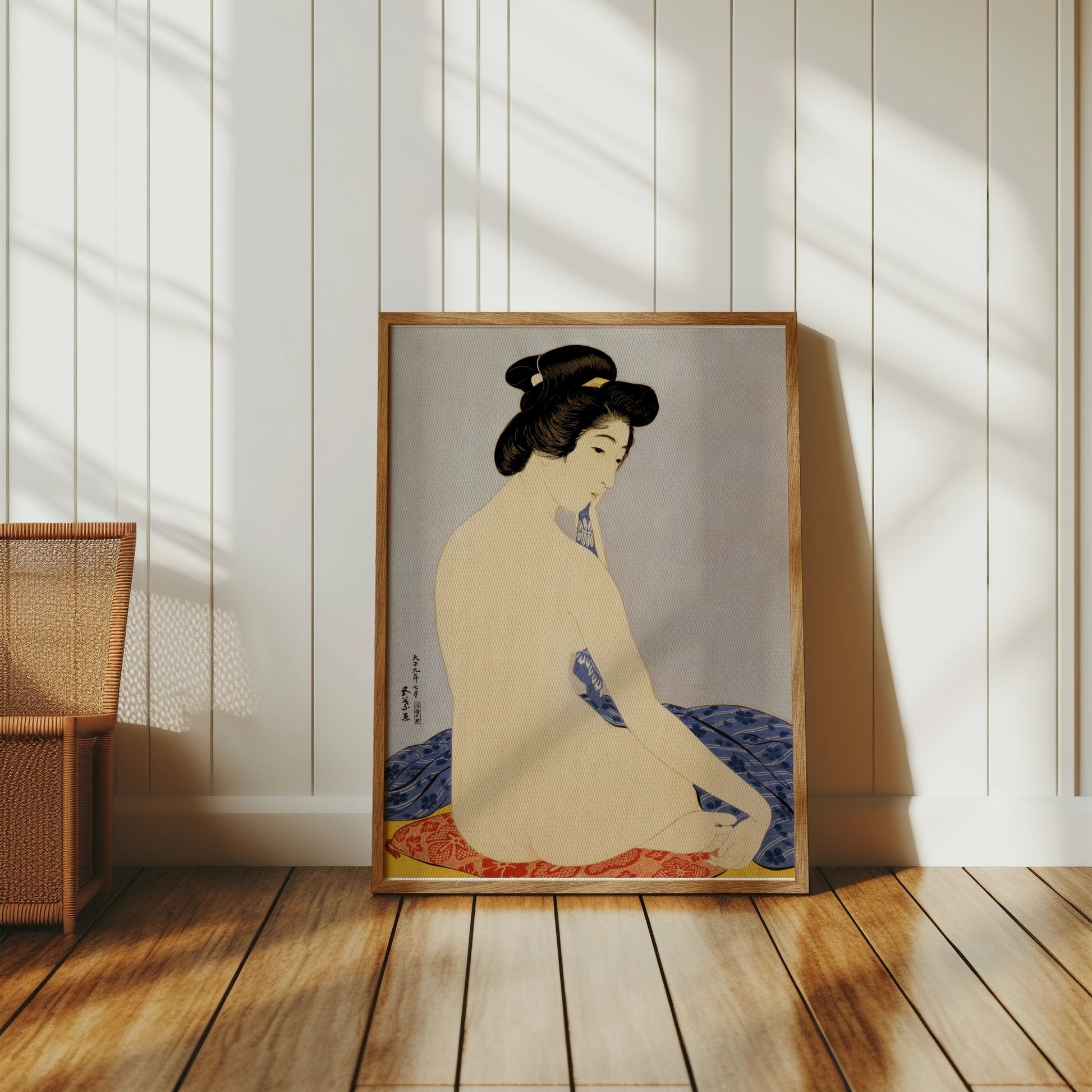 Premium Poster of Elegant Japanese Art Depicting Classic Portraits Posters