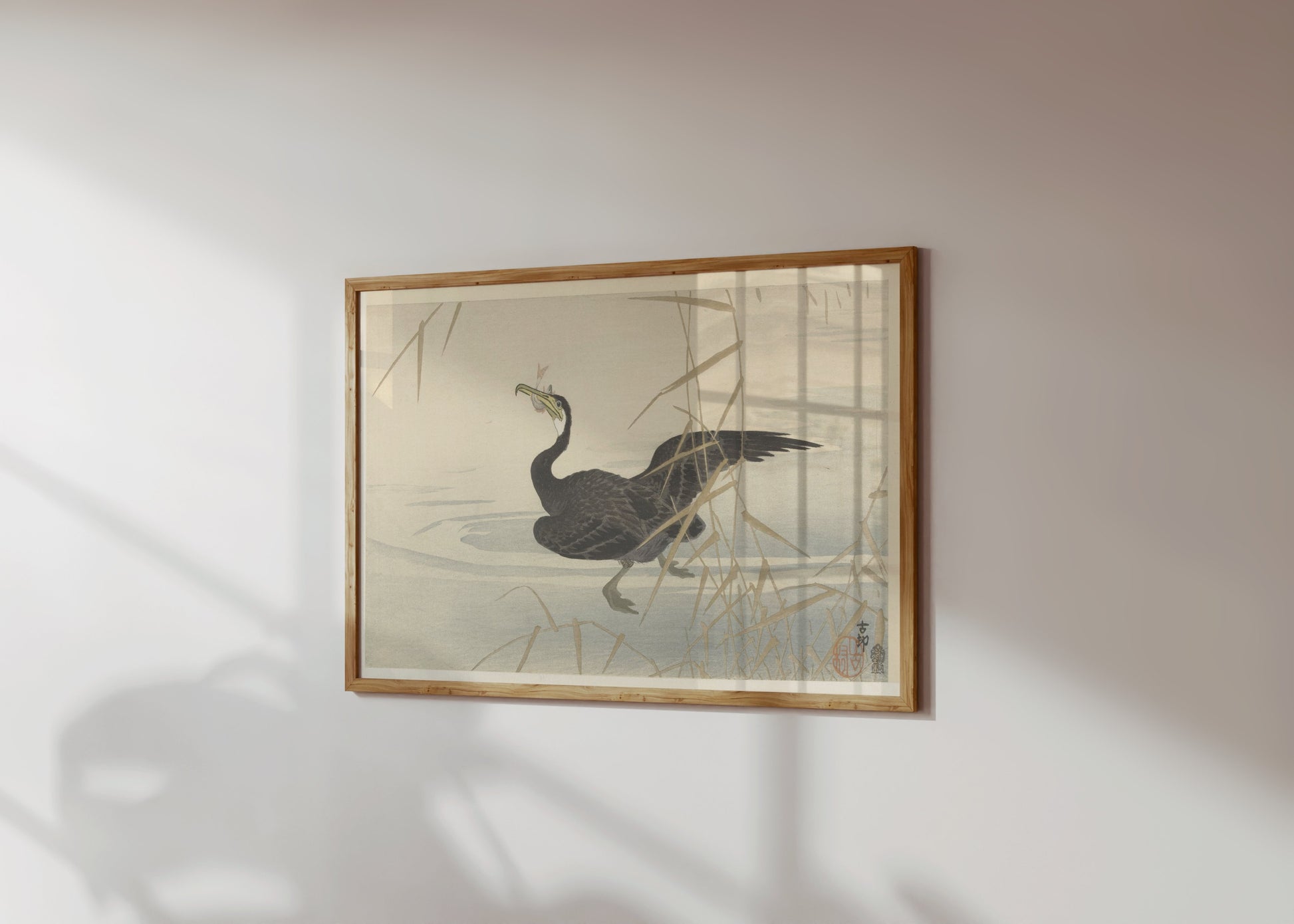Premium Poster of Elegant Japanese Bird Art Print for Home Decor Posters