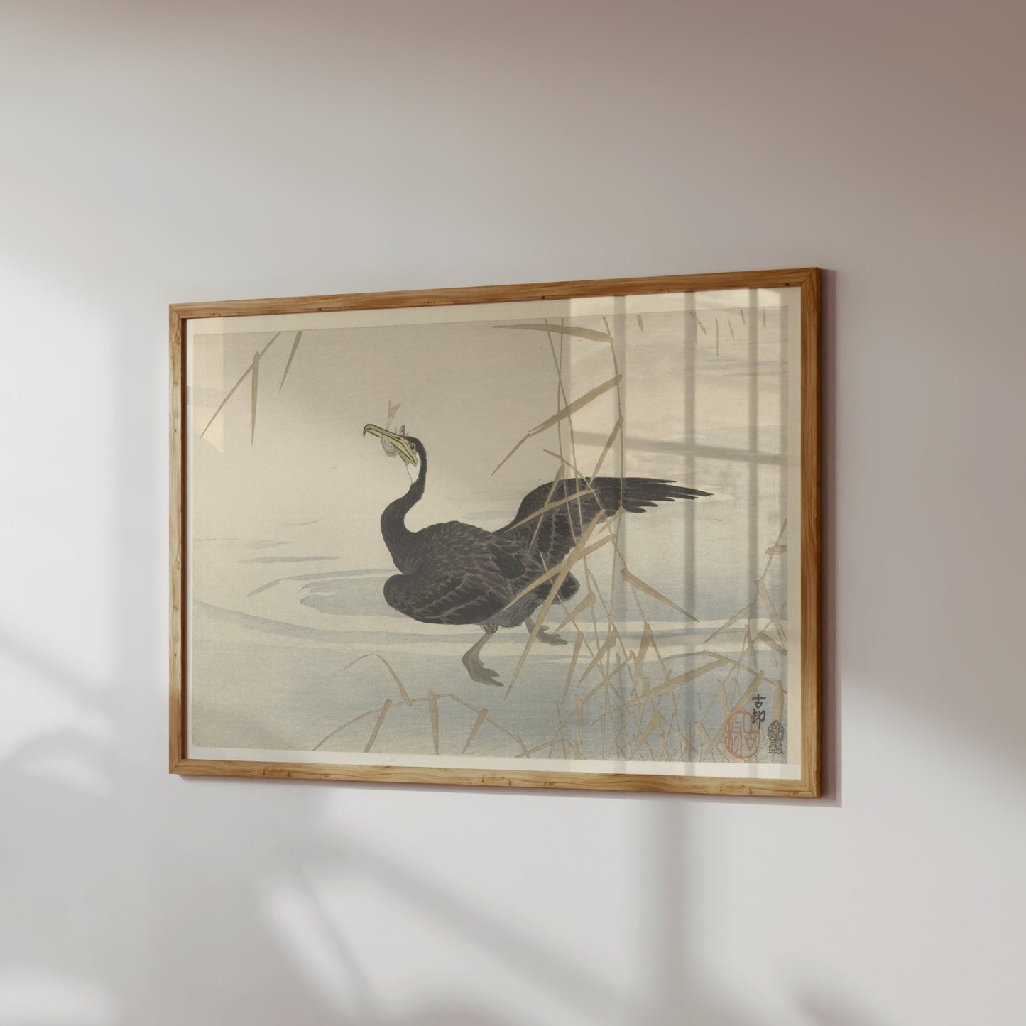 Premium Poster of Elegant Japanese Bird Art Print for Home Decor Posters
