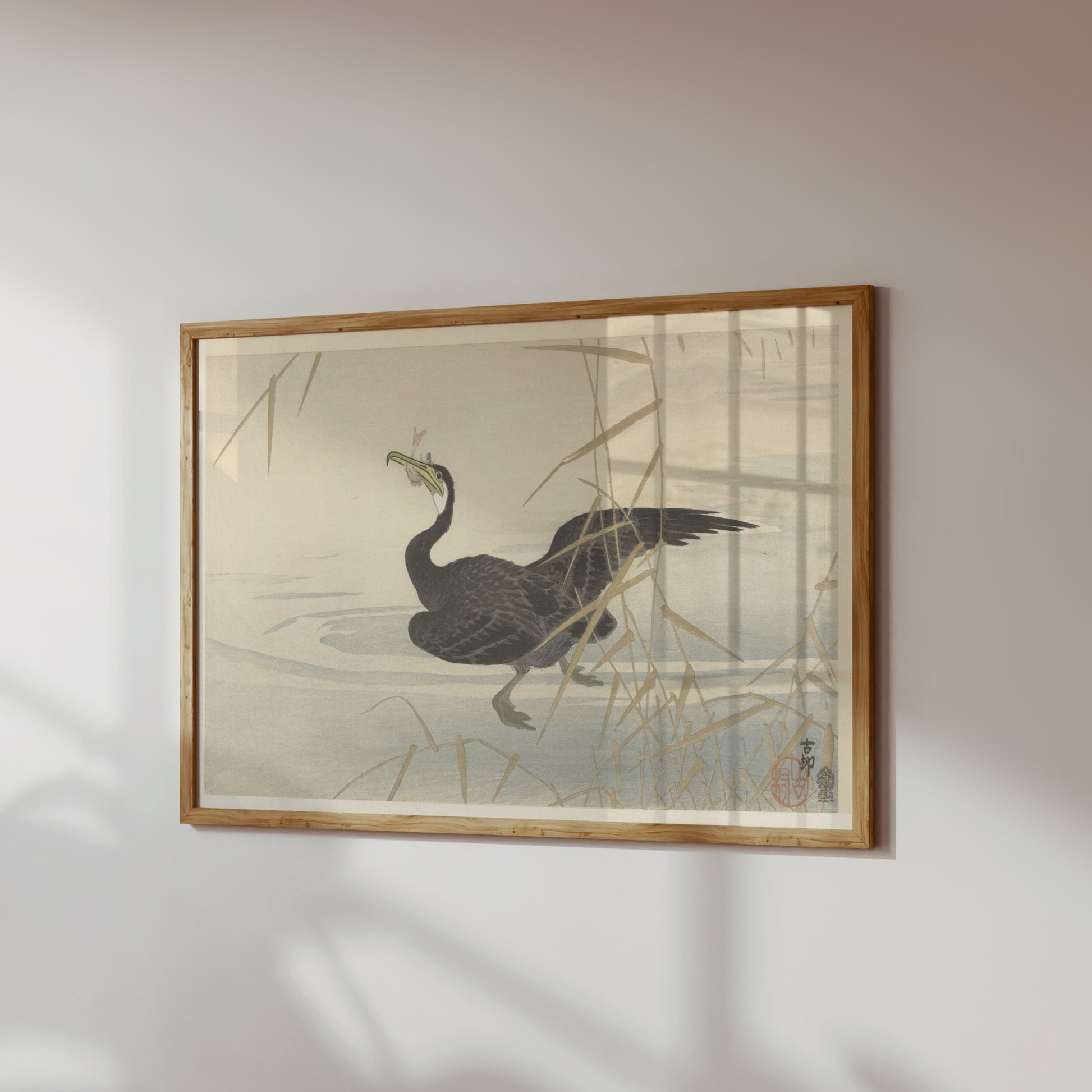 Premium Poster of Elegant Japanese Bird Art Print for Home Decor Posters
