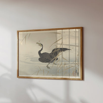 Premium Poster of Elegant Japanese Bird Art Print for Home Decor Posters