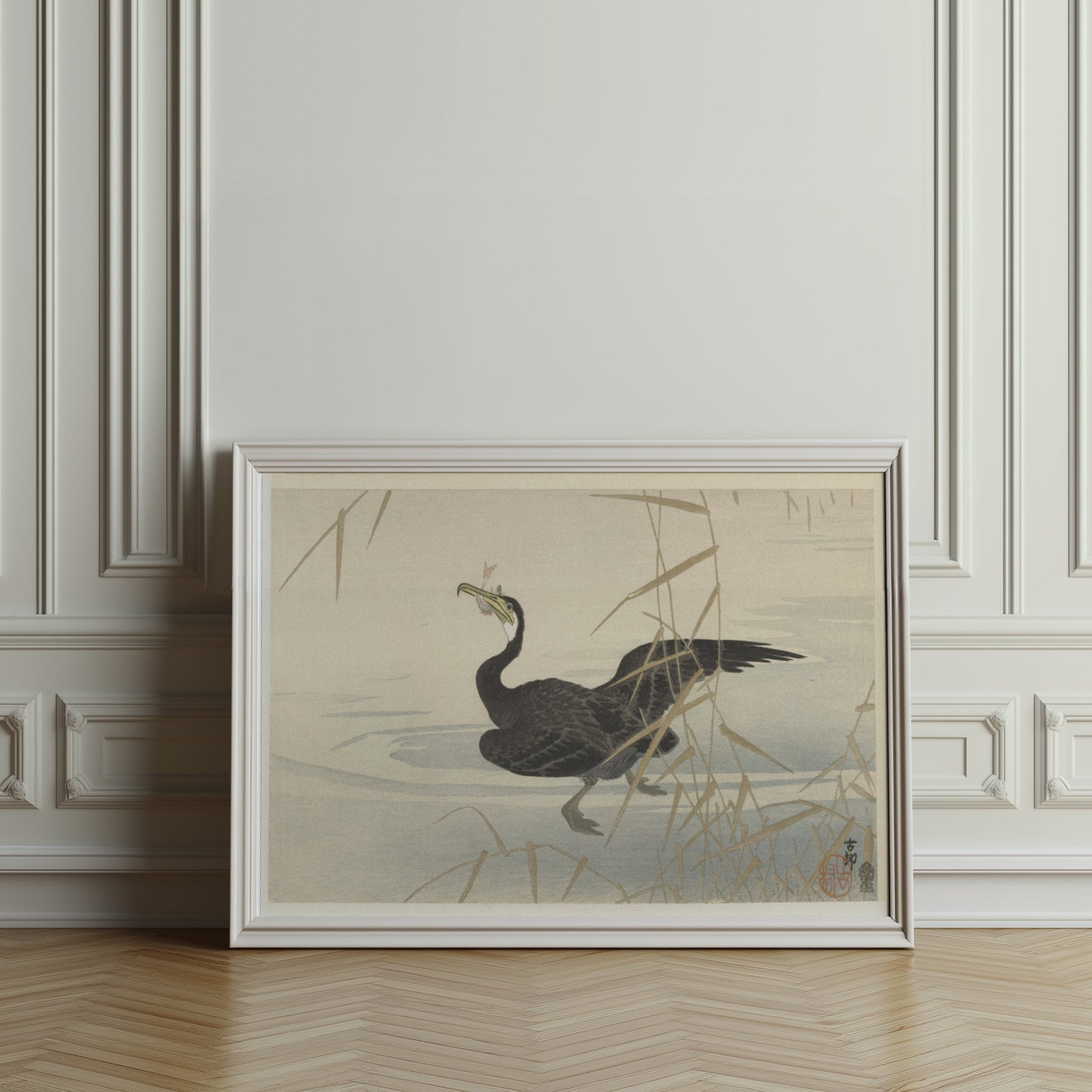 Premium Poster of Elegant Japanese Bird Art Print for Home Decor Posters