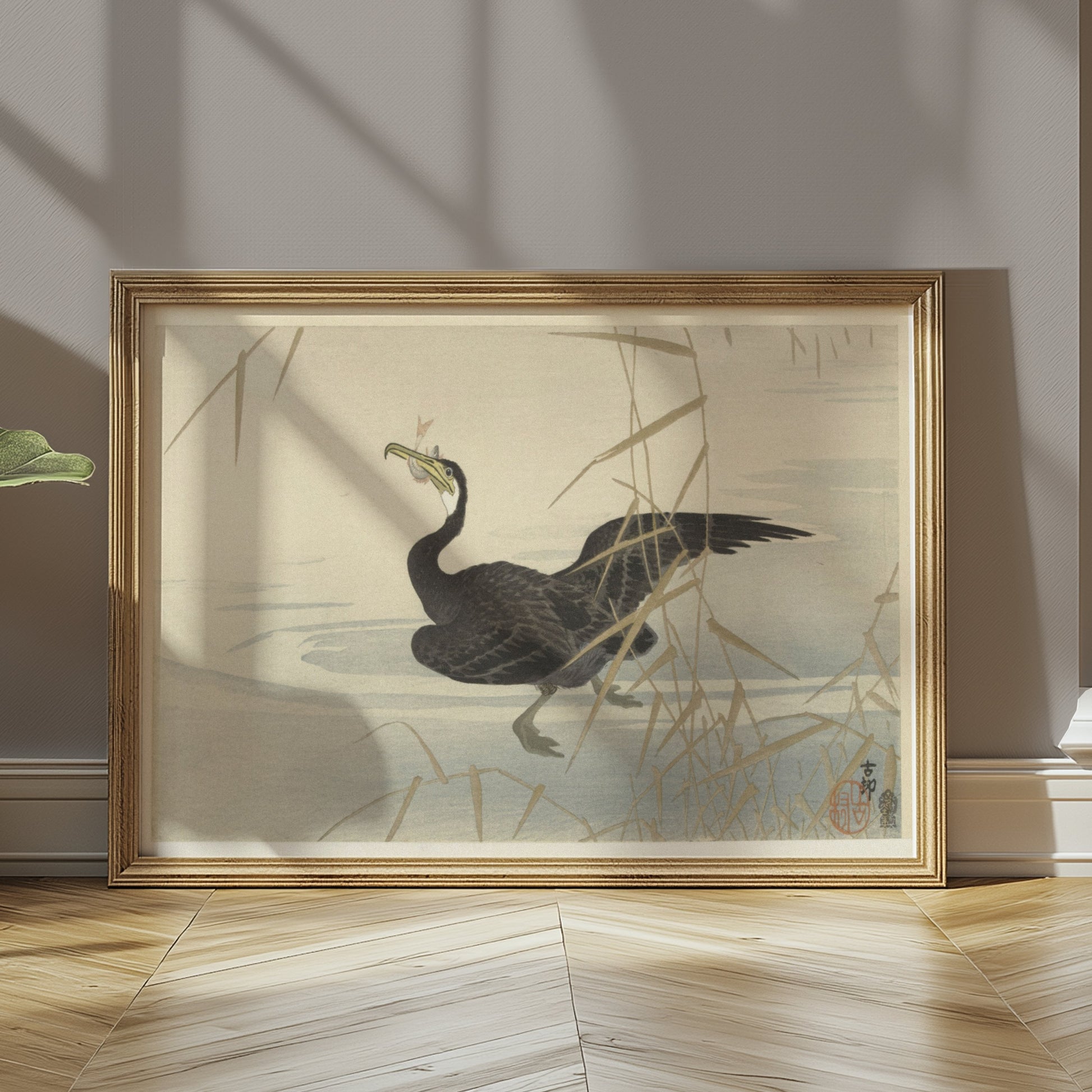 Premium Poster of Elegant Japanese Bird Art Print for Home Decor Posters