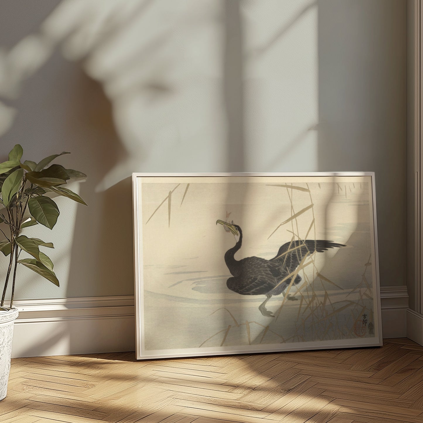 Premium Poster of Elegant Japanese Bird Art Print for Home Decor Posters
