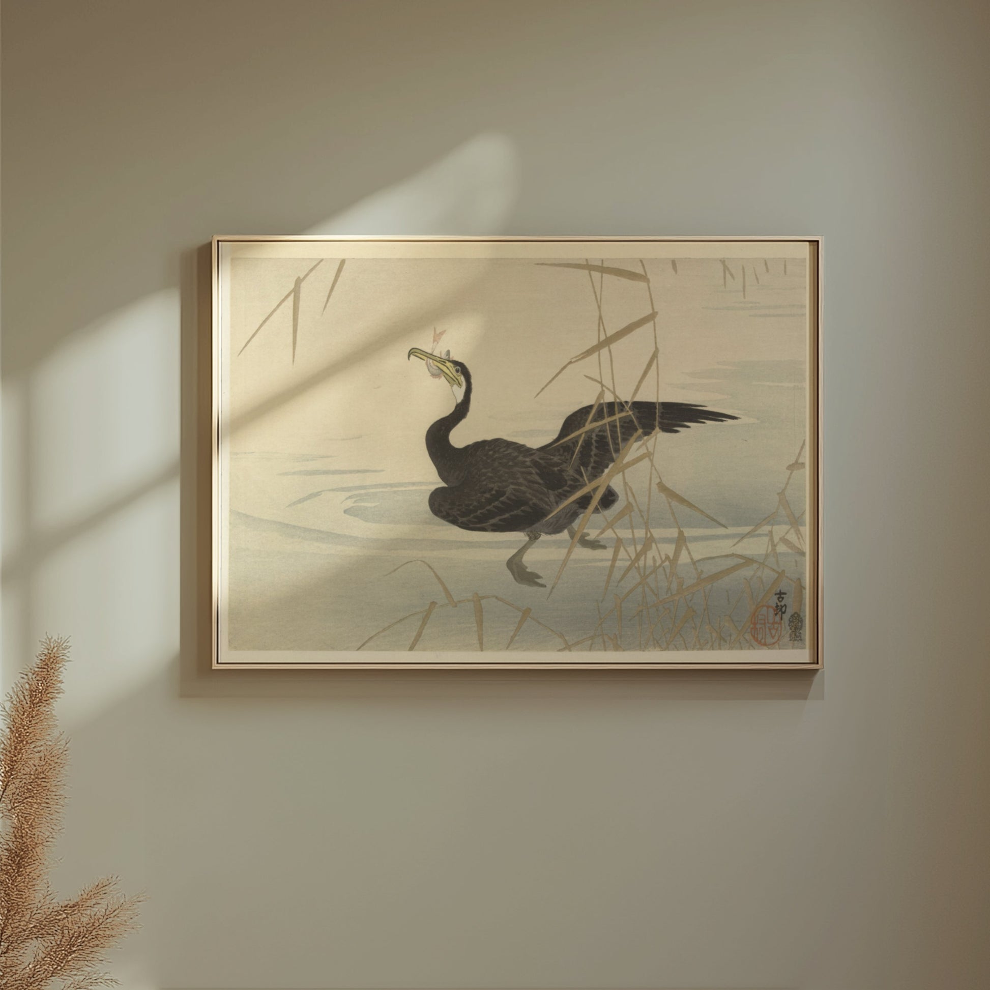Premium Poster of Elegant Japanese Bird Art Print for Home Decor Posters