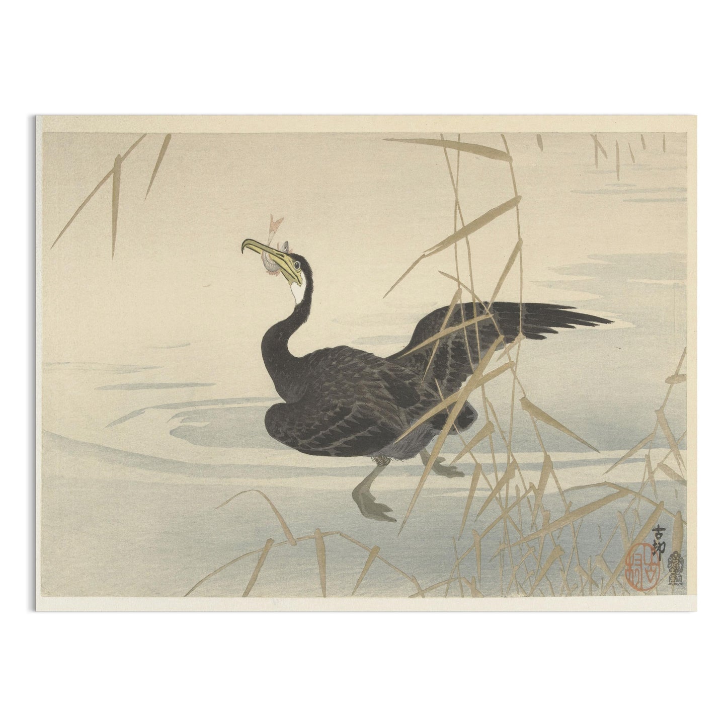 Premium Poster of Elegant Japanese Bird Art Print for Home Decor Posters