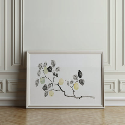 Premium Poster of Elegant Japanese Botanical Art Print Posters
