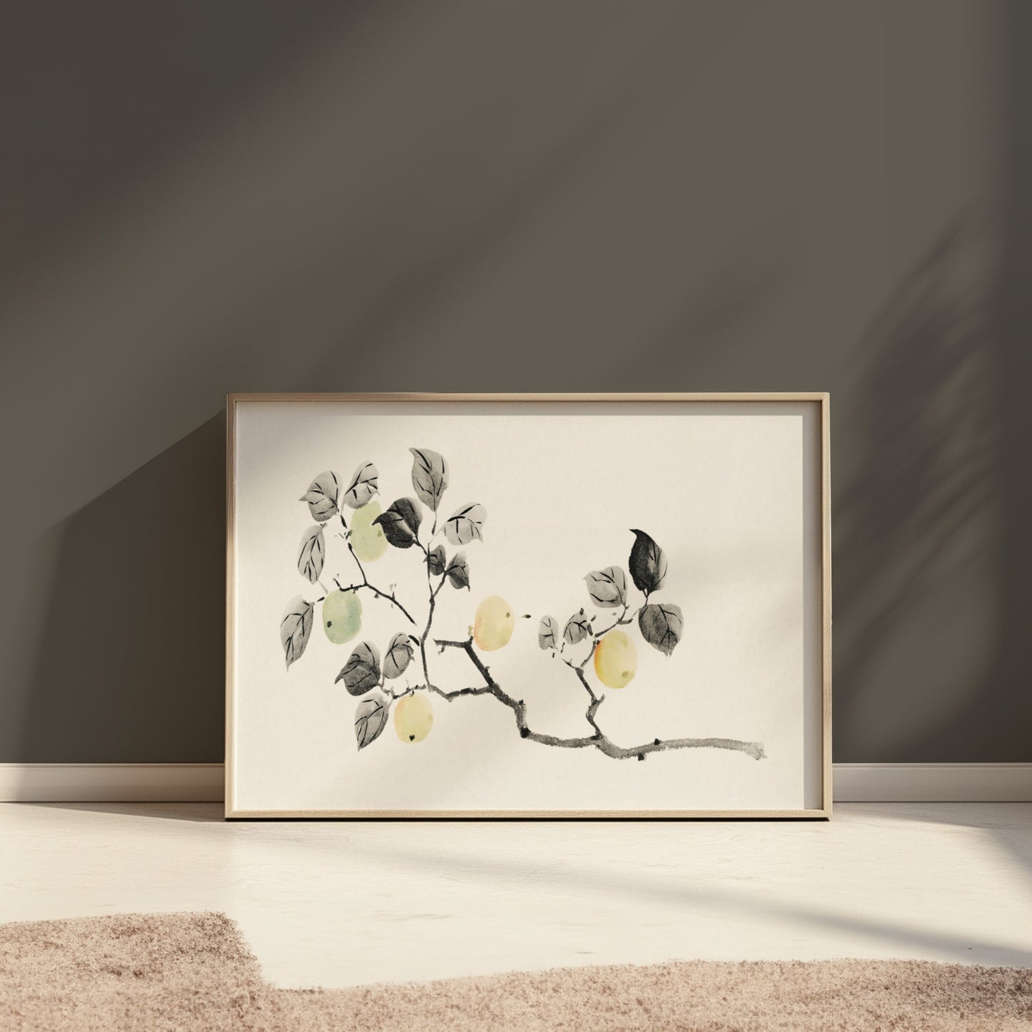 Premium Poster of Elegant Japanese Botanical Art Print Posters