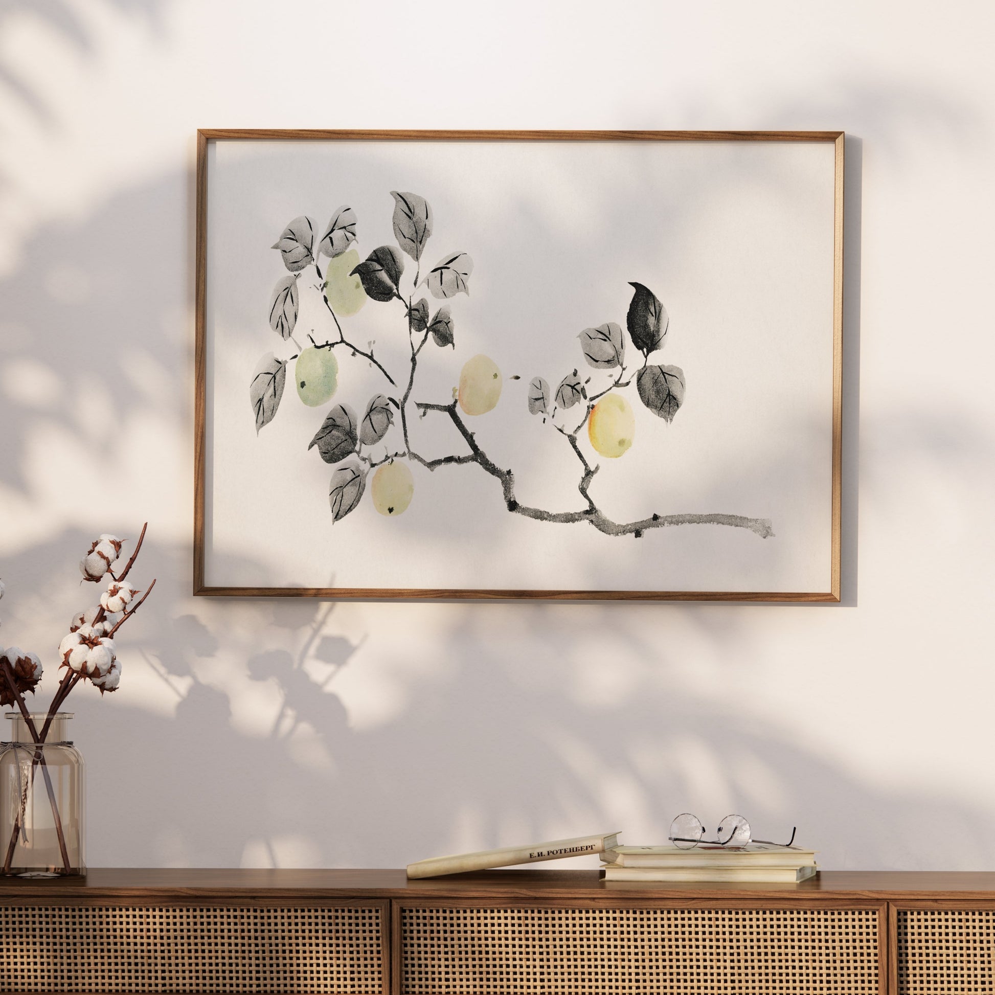 Premium Poster of Elegant Japanese Botanical Art Print Posters