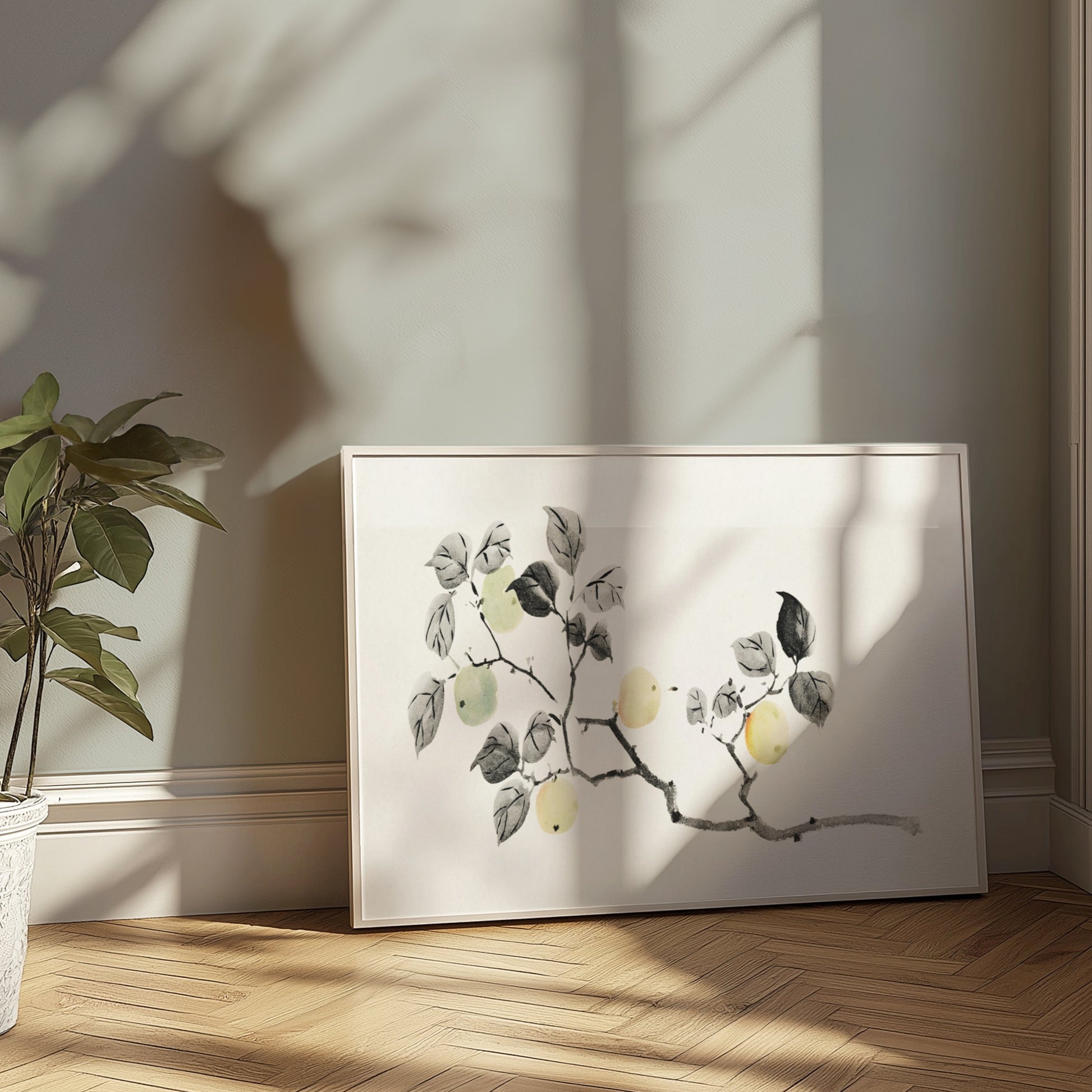 Premium Poster of Elegant Japanese Botanical Art Print Posters