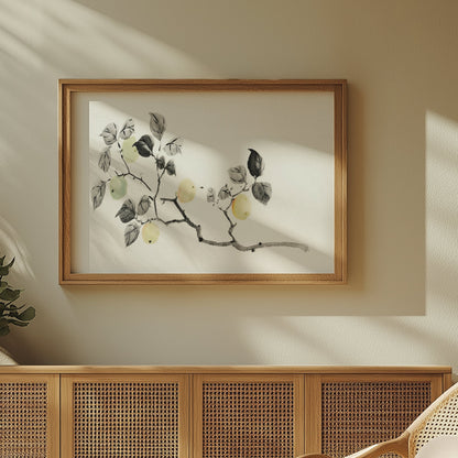 Premium Poster of Elegant Japanese Botanical Art Print Posters