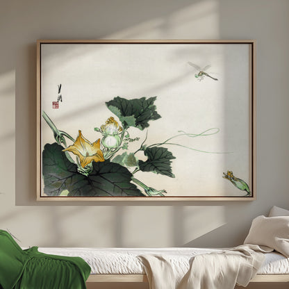 Premium Poster of Elegant Japanese Botanical Art with Yellow Flower Posters