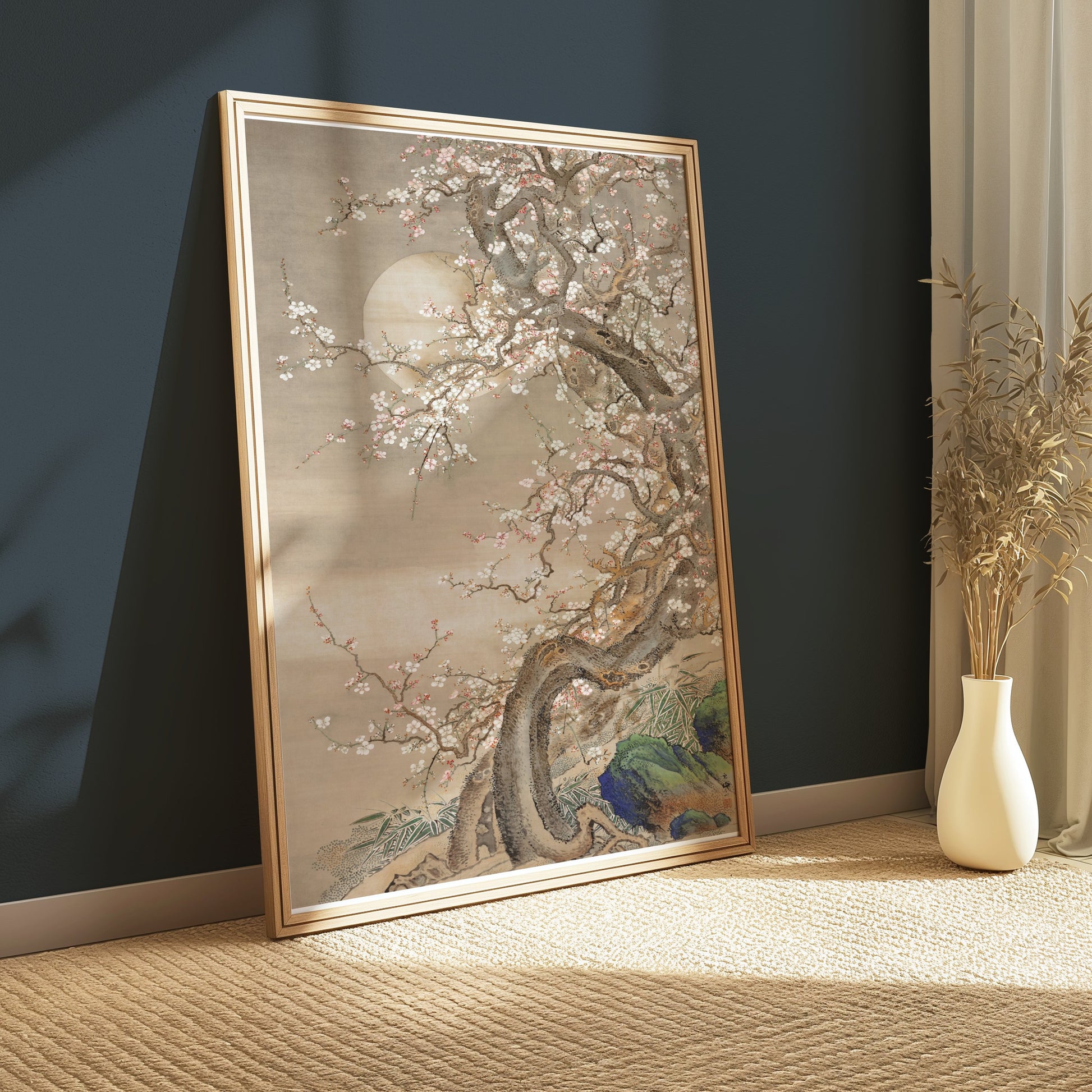Premium Poster of Elegant Japanese Cherry Blossom Tree Art Posters