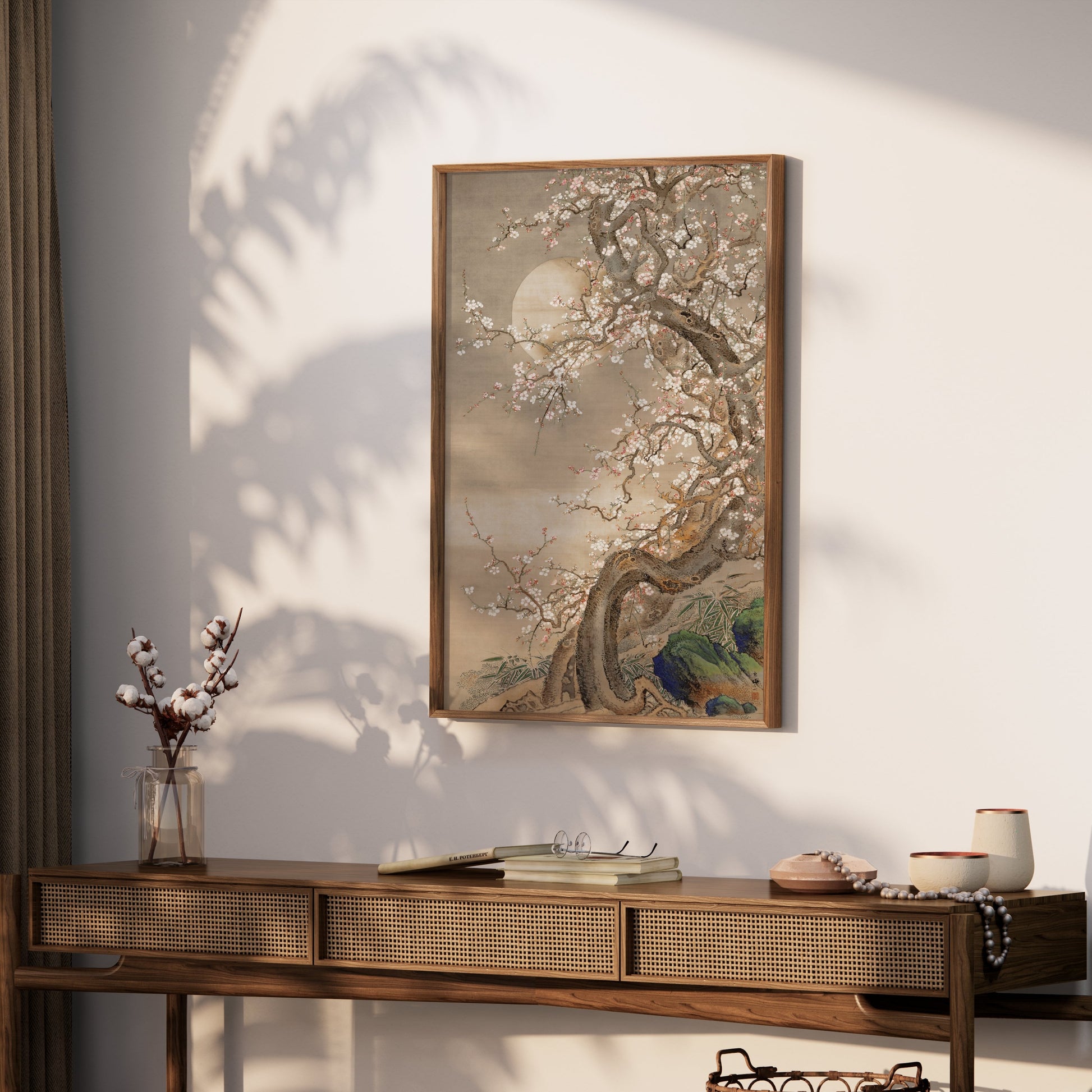 Premium Poster of Elegant Japanese Cherry Blossom Tree Art Posters