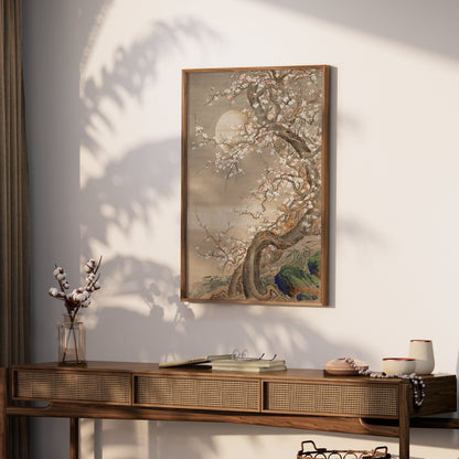 Premium Poster of Elegant Japanese Cherry Blossom Tree Art Posters