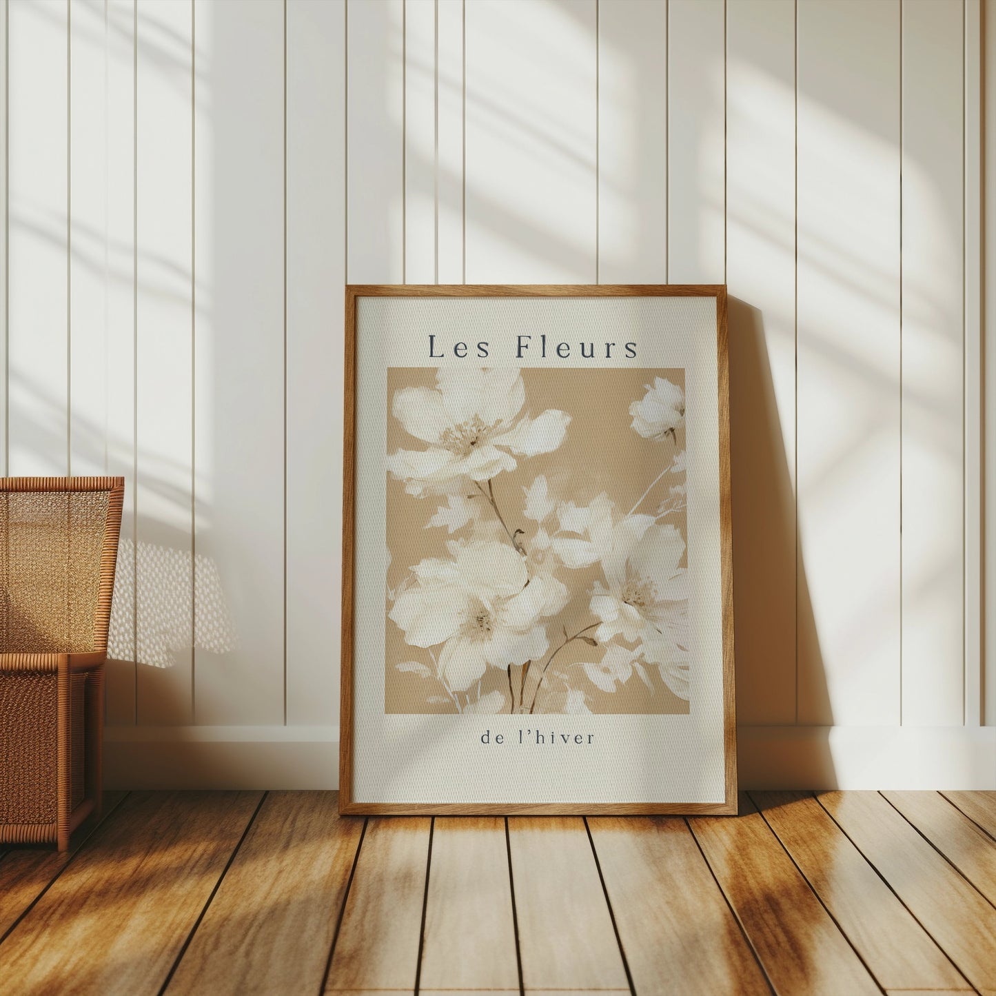 Premium Poster of Elegant Les Fleurs de l'hiver Posters for Home Decor