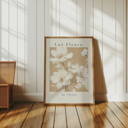 Premium Poster of Elegant Les Fleurs de l'hiver Posters for Home Decor