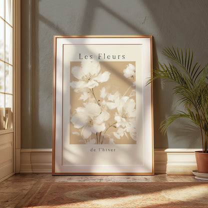 Premium Poster of Elegant Les Fleurs de l'hiver Posters for Home Decor