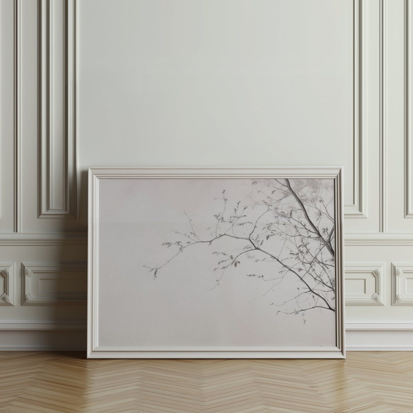 Premium Poster of Elegant Minimalist Branch Silhouette Wall Art Posters
