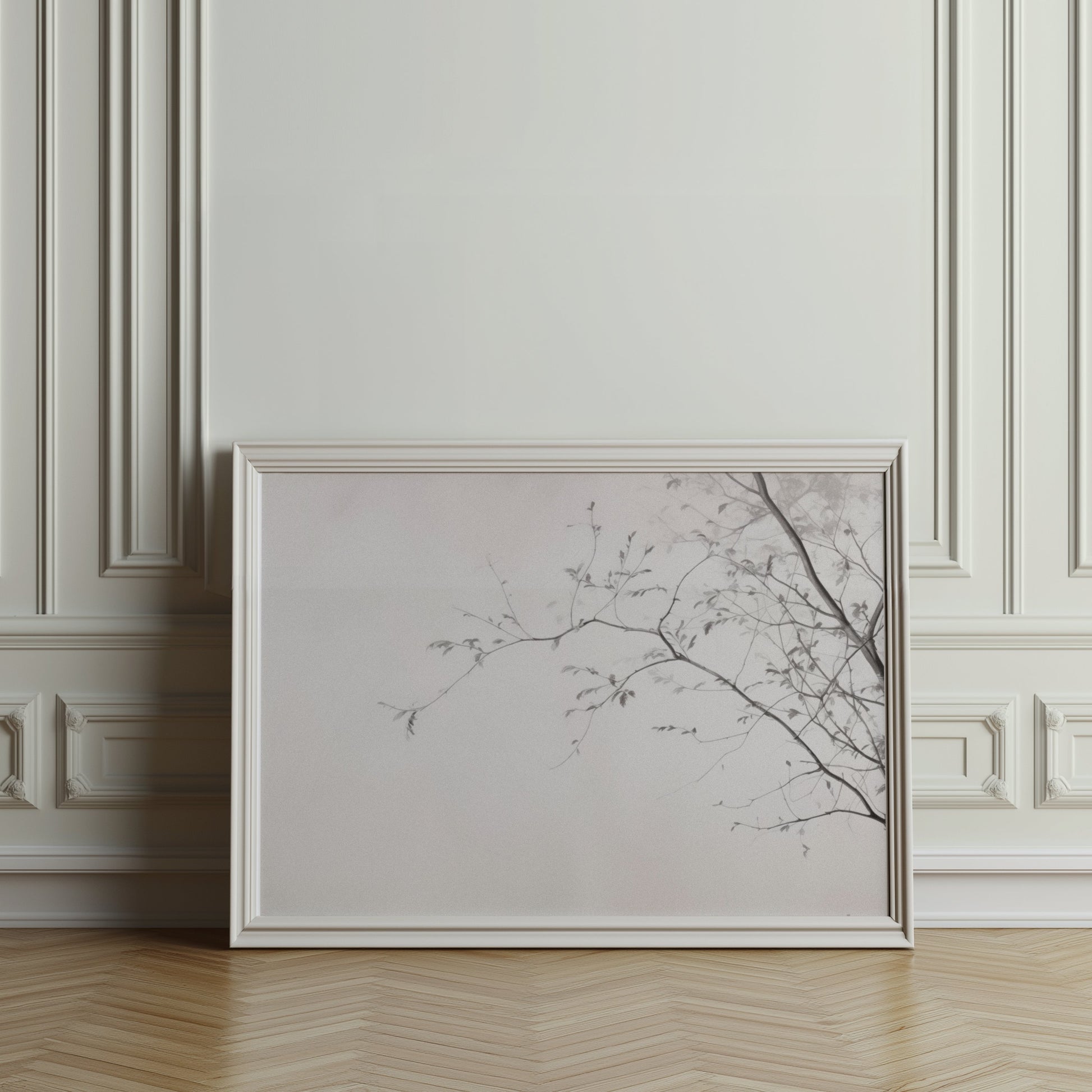 Premium Poster of Elegant Minimalist Branch Silhouette Wall Art Posters
