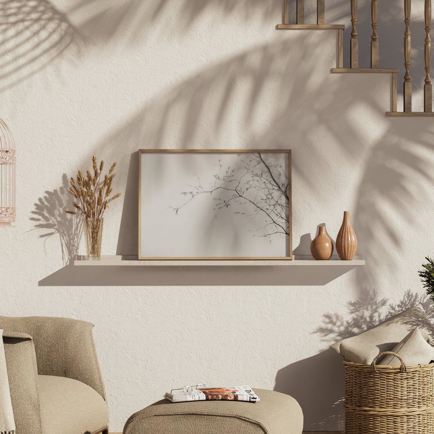 Premium Poster of Elegant Minimalist Branch Silhouette Wall Art Posters