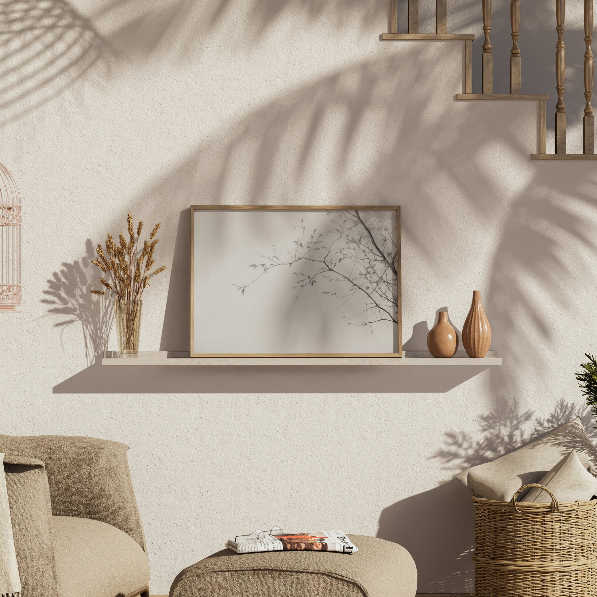 Premium Poster of Elegant Minimalist Branch Silhouette Wall Art Posters
