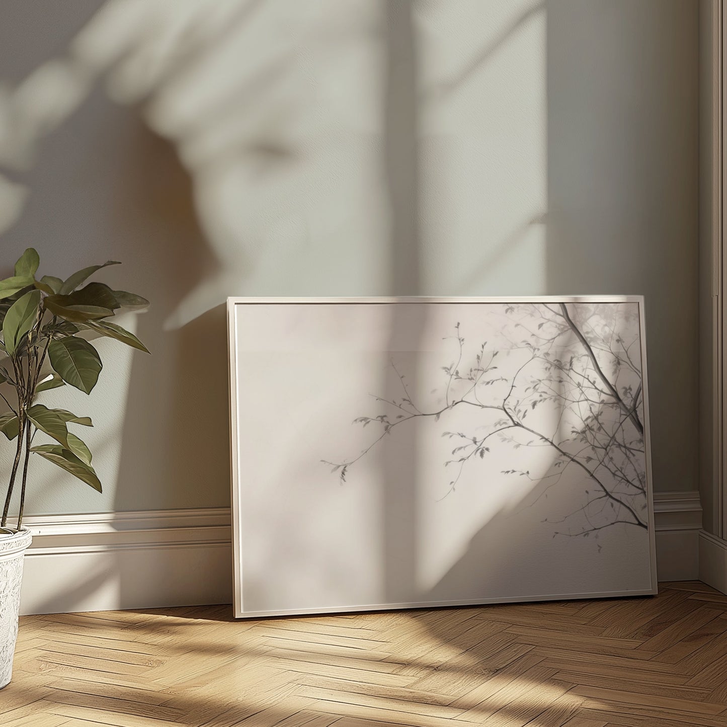Premium Poster of Elegant Minimalist Branch Silhouette Wall Art Posters