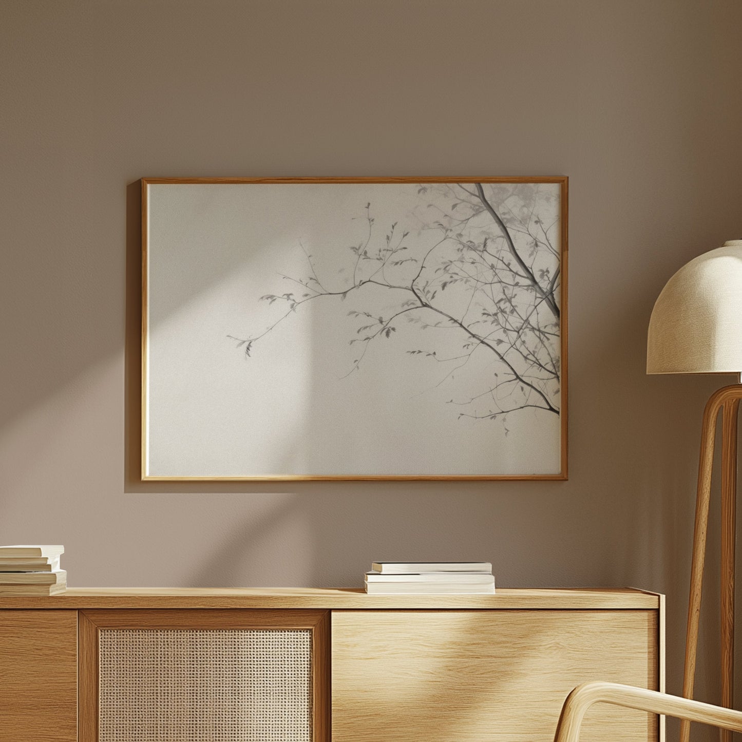 Premium Poster of Elegant Minimalist Branch Silhouette Wall Art Posters