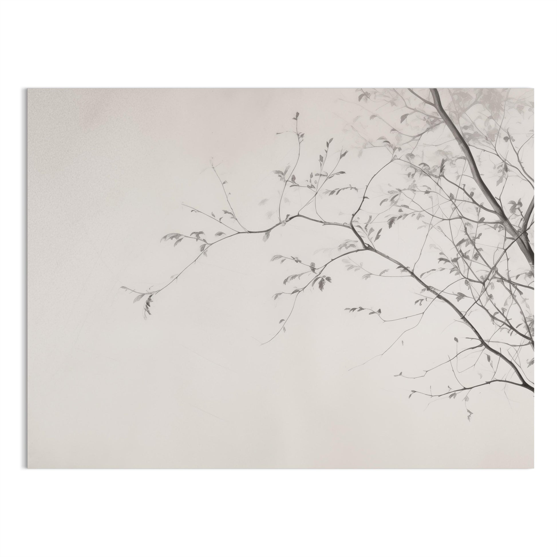 Premium Poster of Elegant Minimalist Branch Silhouette Wall Art Posters