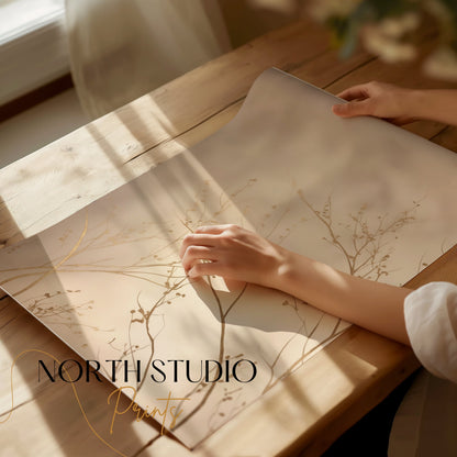 Premium Poster of Elegant Nature Inspired Minimalist Wall Art Posters