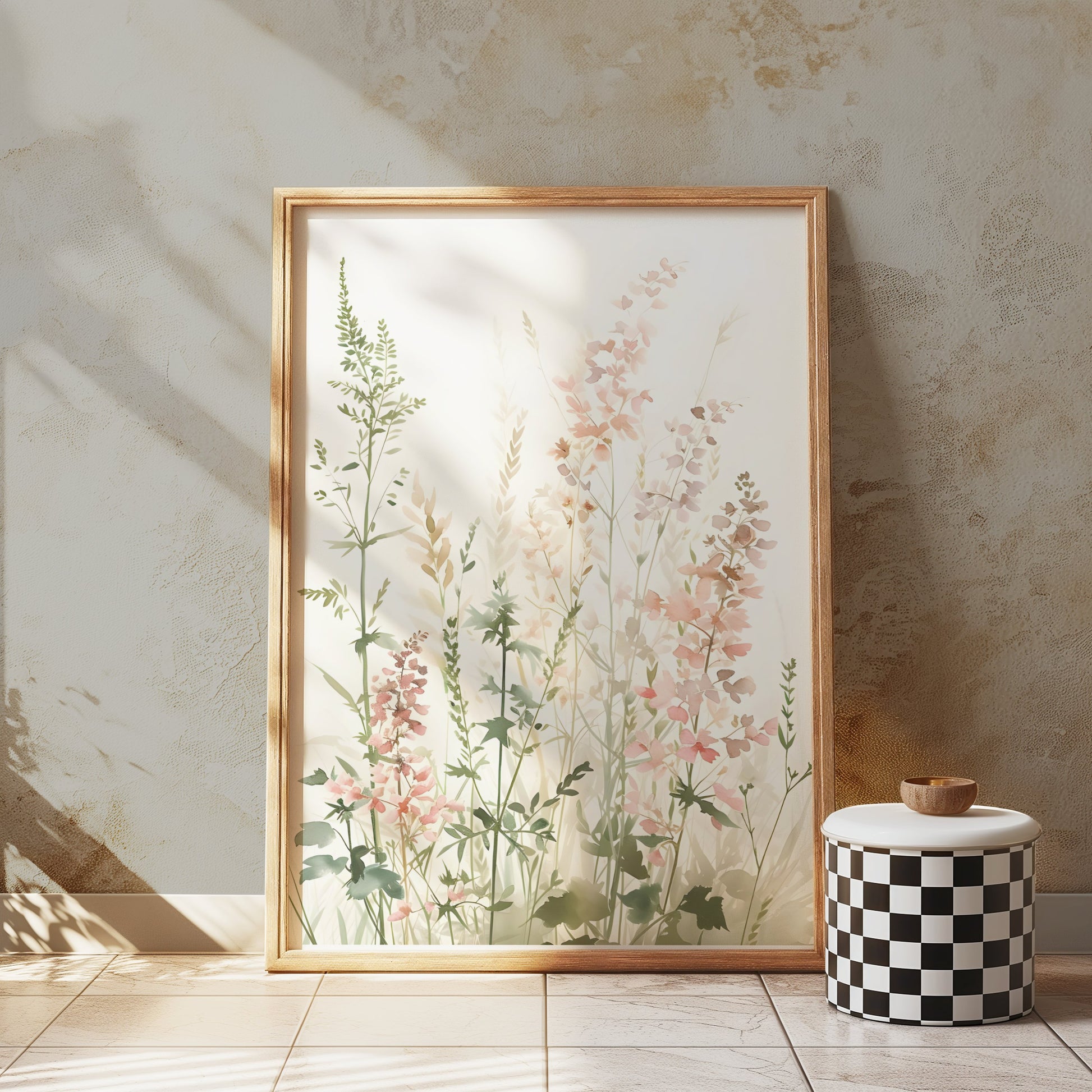 Premium Poster of Elegant Pastel Watercolor Botanical Art Print Posters