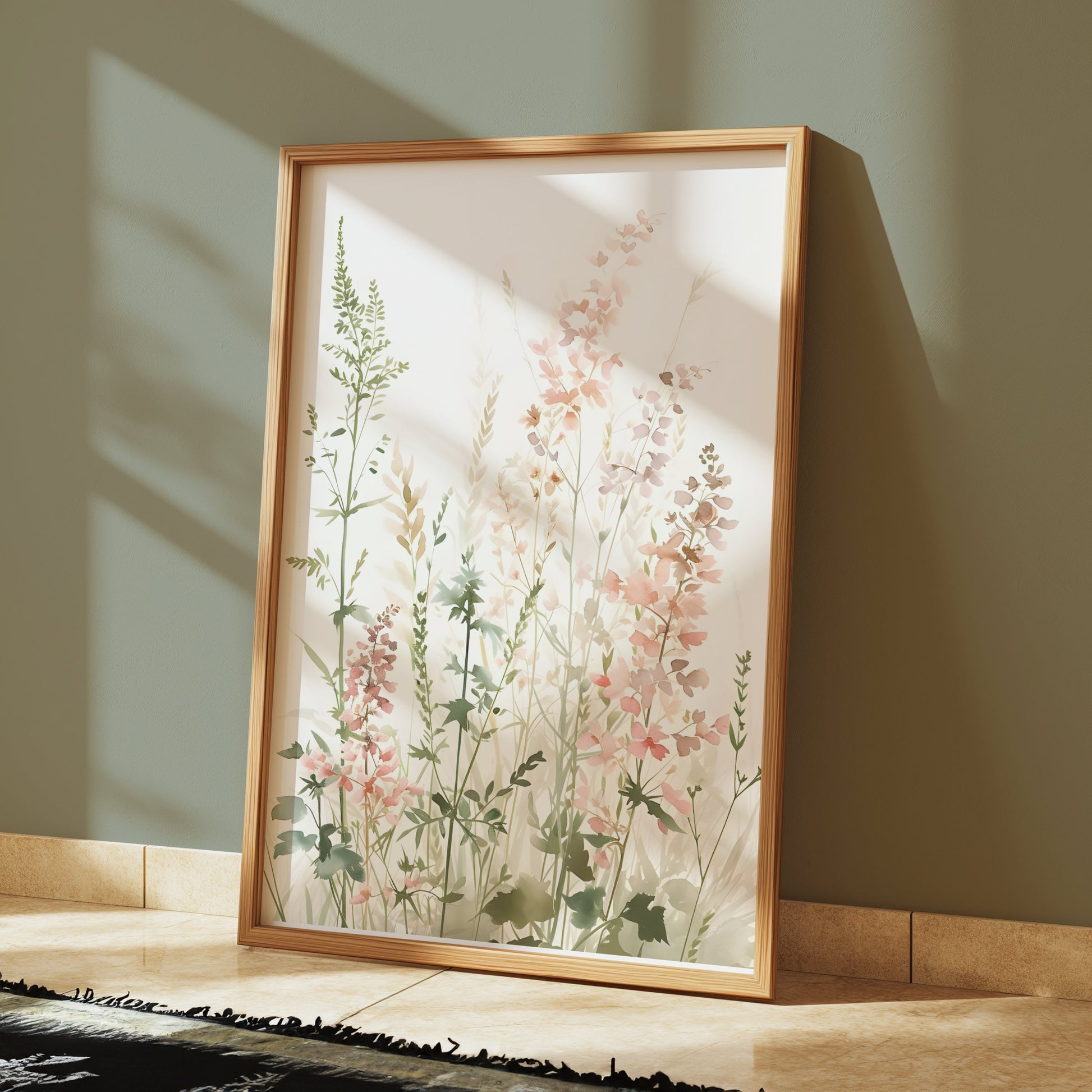 Premium Poster of Elegant Pastel Watercolor Botanical Art Print Posters