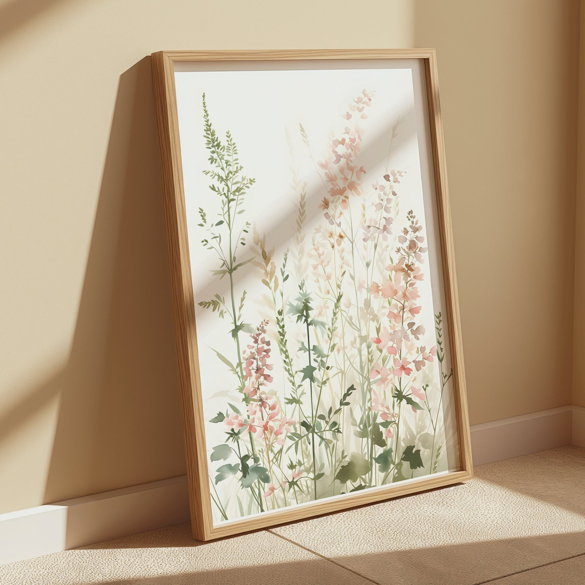 Premium Poster of Elegant Pastel Watercolor Botanical Art Print Posters