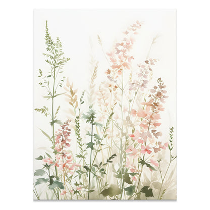 Premium Poster of Elegant Pastel Watercolor Botanical Art Print Posters