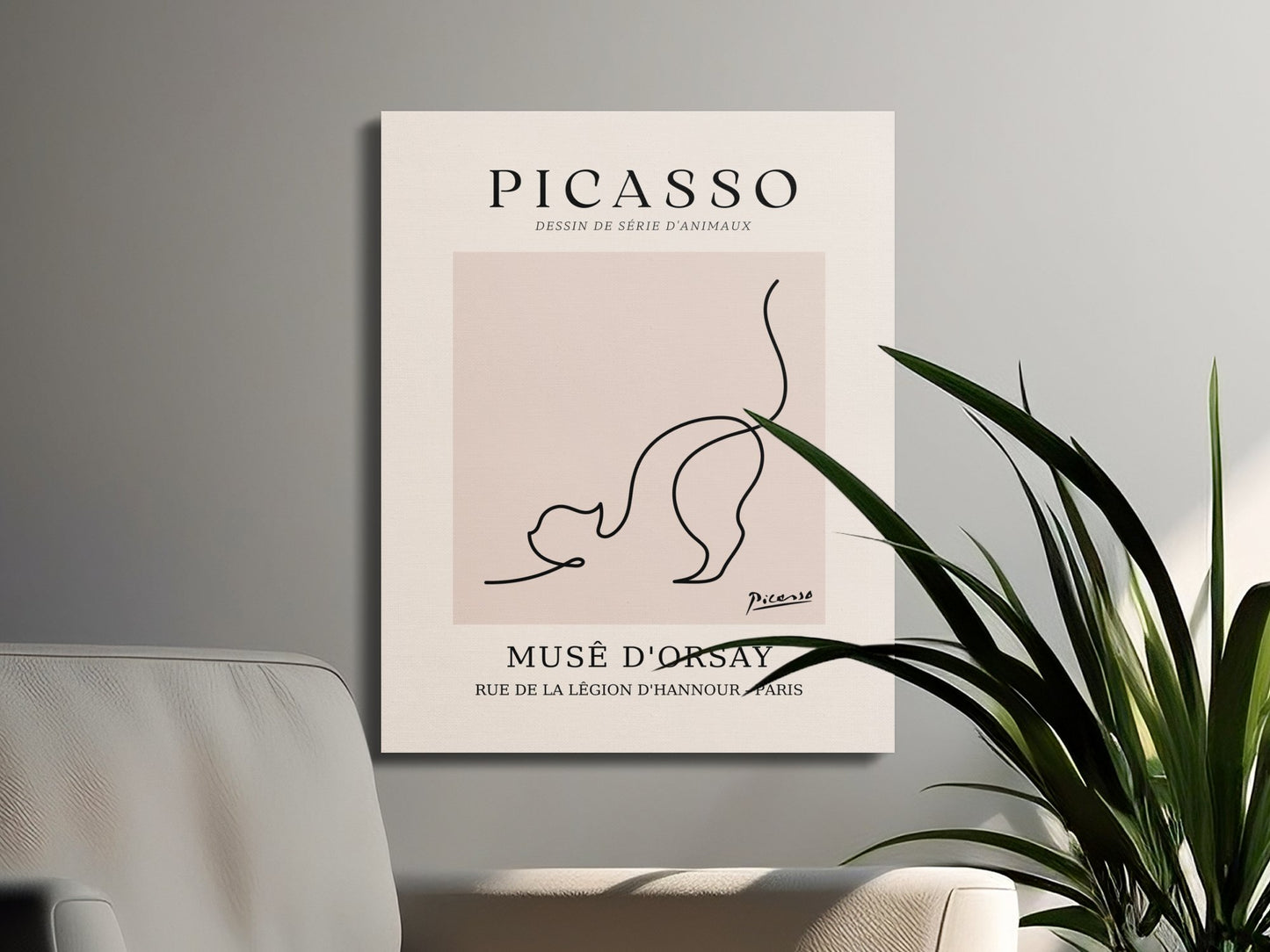 Premium Poster of Elegant Picasso Wall Art Rue de la Legion Canvas Wraps