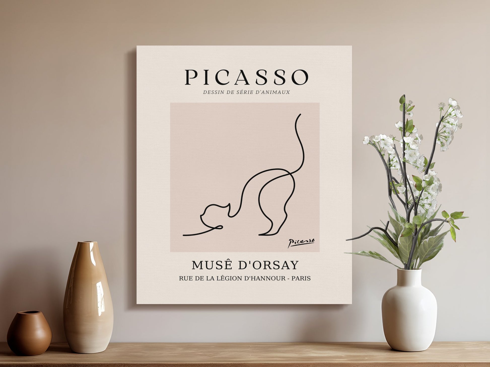 Premium Poster of Elegant Picasso Wall Art Rue de la Legion Canvas Wraps