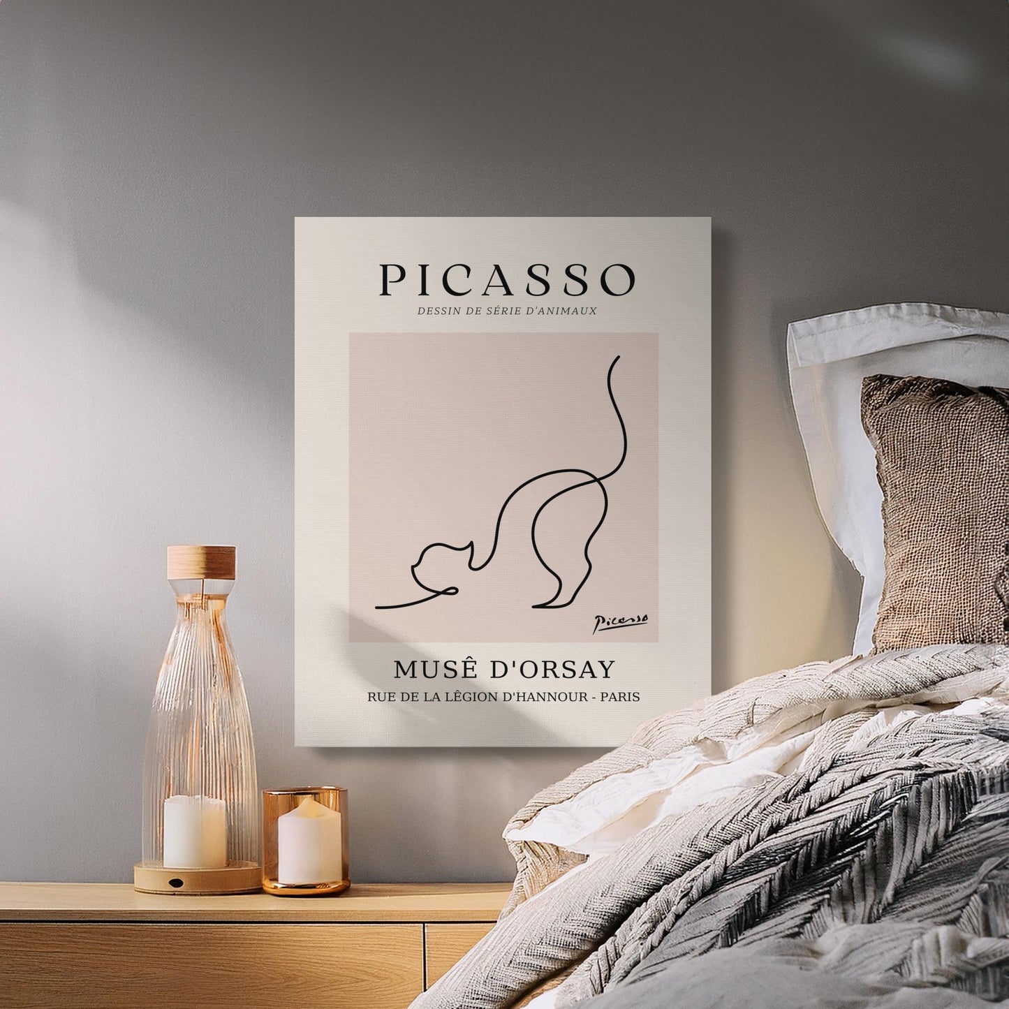 Premium Poster of Elegant Picasso Wall Art Rue de la Legion Canvas Wraps