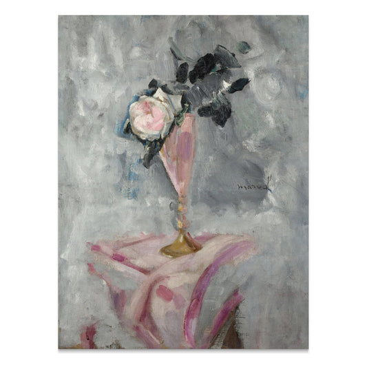 Premium Poster of Elegant Pink Vase with Floral Arrangement Posters