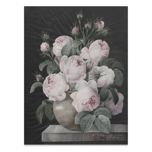 Premium Poster of Elegant Pink and White Peonies Vase Theme Posters