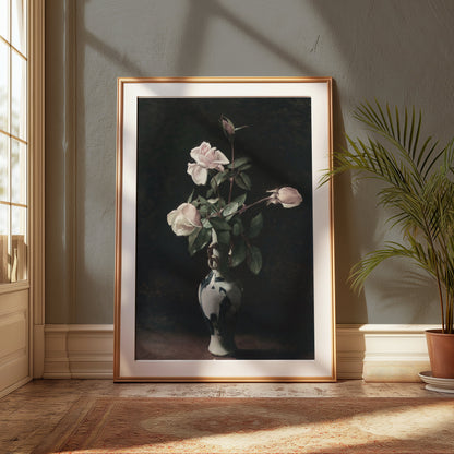 Premium Poster of Elegant Rose Bouquet in Vase Art Print Posters