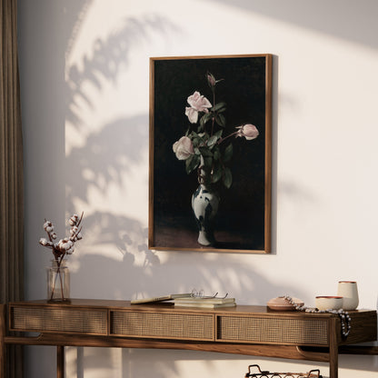Premium Poster of Elegant Rose Bouquet in Vase Art Print Posters