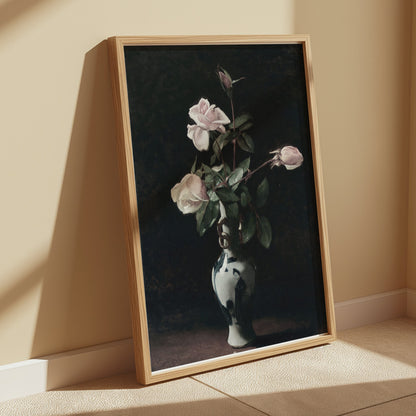 Premium Poster of Elegant Rose Bouquet in Vase Art Print Posters