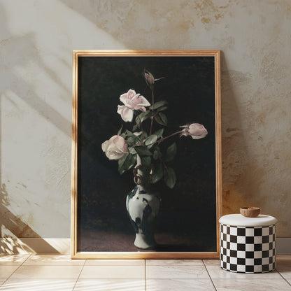 Premium Poster of Elegant Rose Bouquet in Vase Art Print Posters