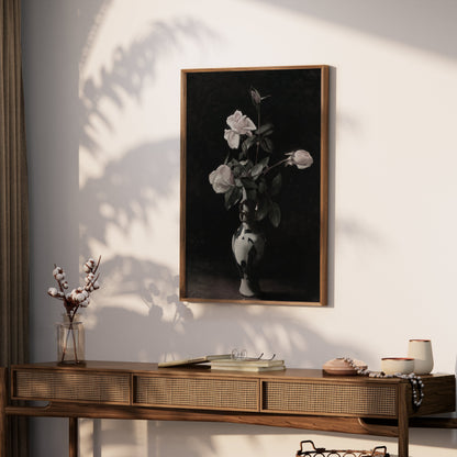 Premium Poster of Elegant Still Life with Roses Art Print Posters