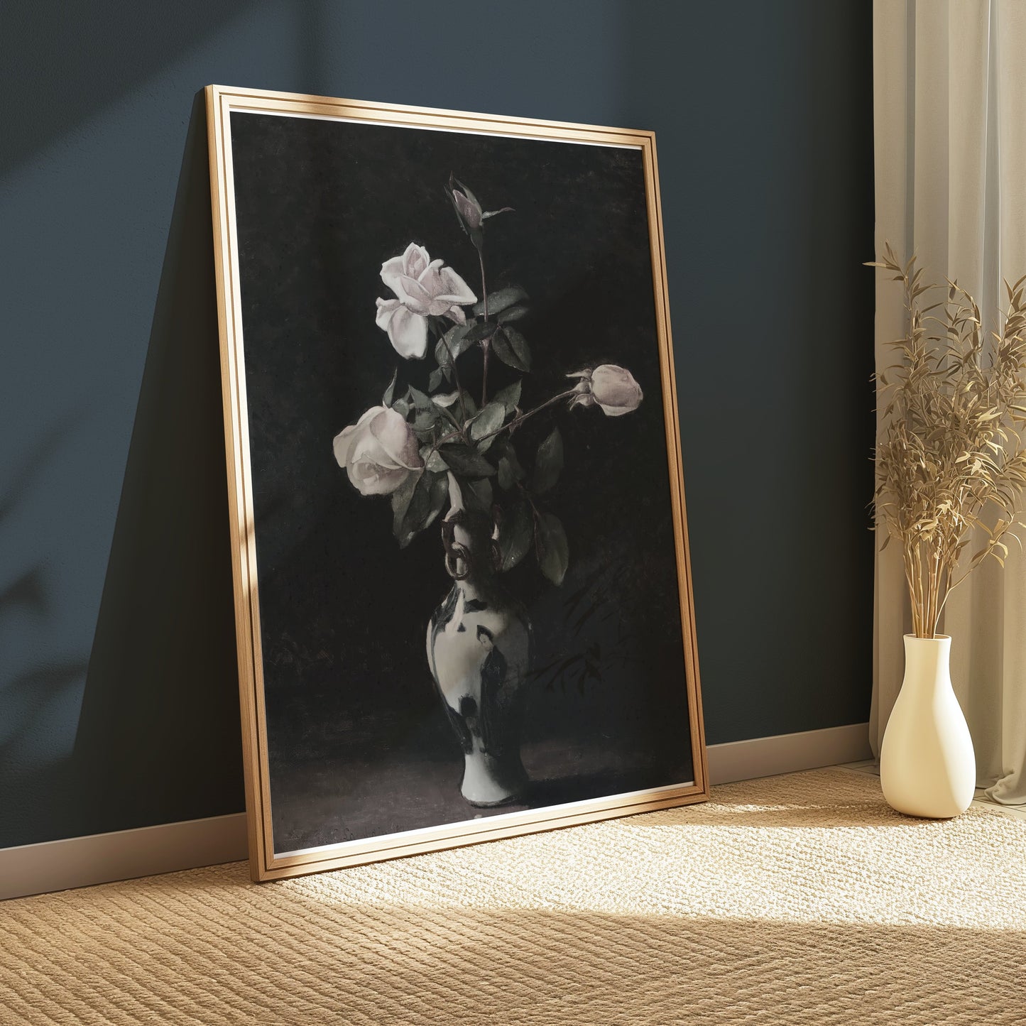 Premium Poster of Elegant Still Life with Roses Art Print Posters