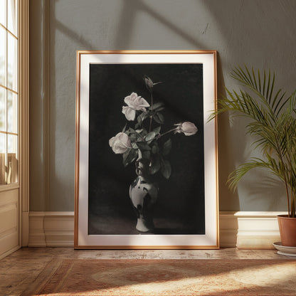 Premium Poster of Elegant Still Life with Roses Art Print Posters