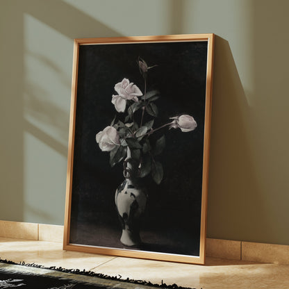 Premium Poster of Elegant Still Life with Roses Art Print Posters